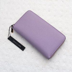 Love & Lore Zip Wallet Lilac